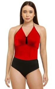Tucking Two Tone One Piece Swimsuit
